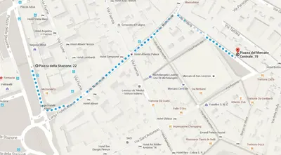 Planimetria di Piazza del Mercato Centrale