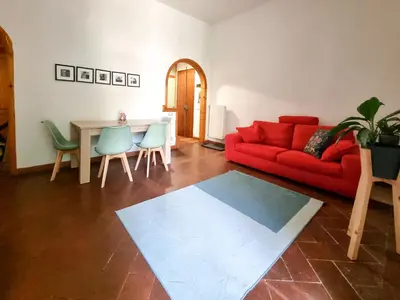 Area soggiorno di Giardino nel cuore di Firenze - piano terra