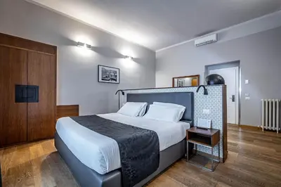Letto o letti in una camera di Antico Centro Suite