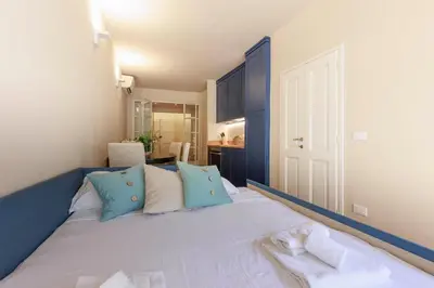 Letto o letti in una camera di Santa Croce Modern Loft