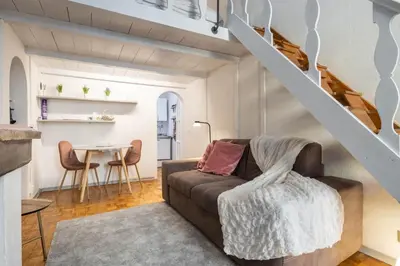 Area soggiorno di Charm flat in Florence city center