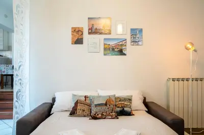Letto o letti in una camera di Casa Belfiore