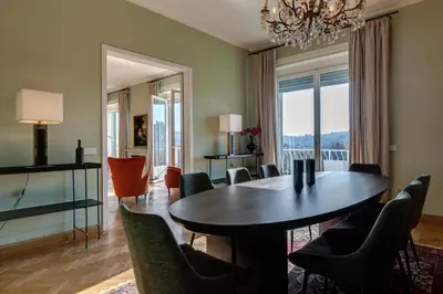Area soggiorno di Vespucci Luxury Apartment with Amazing View by Mamo Florence