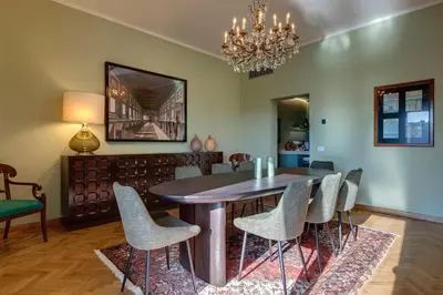 Area soggiorno di Vespucci Luxury Apartment with Amazing View by Mamo Florence