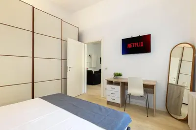 Letto o letti in una camera di Duomo - Grazioso appartamento nel cuore di Firenze