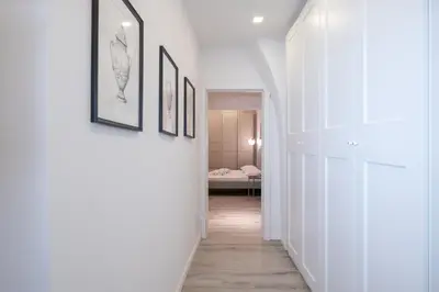 Letto o letti in una camera di San Gallo Luxury 2 minuti dal Duomo