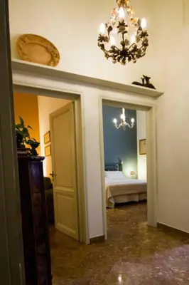 Letto o letti in una camera di Appartamento del Bobolino