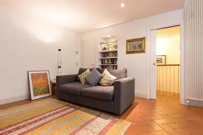 Area soggiorno di Santa Croce Cozy Duplex