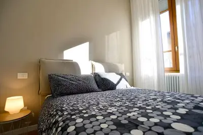 Letto o letti in una camera di Appartamento alla Fortezza Medicea