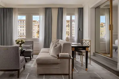 Area soggiorno di Lungarno Luxury Apartments - by Lungarno Collection
