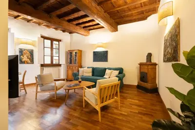 Area soggiorno di Via dei Pilastri, 44 - Charming and Cozy Apartment in Florence Historic Cente