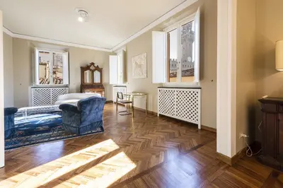 Letto o letti in una camera di GOLDEN LUXE - Penthouse in Piazza della Signoria Duomo view