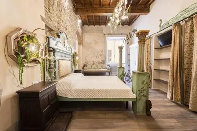 Letto o letti in una camera di Torre Benci by MMega
