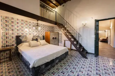 Letto o letti in una camera di Torre Benci by MMega