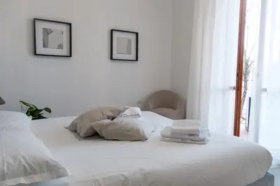 Letto o letti in una camera di Florence Minimal Nest