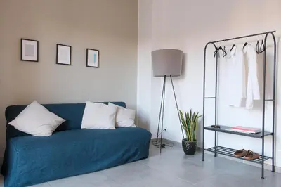 Letto o letti in una camera di Florence Minimal Nest