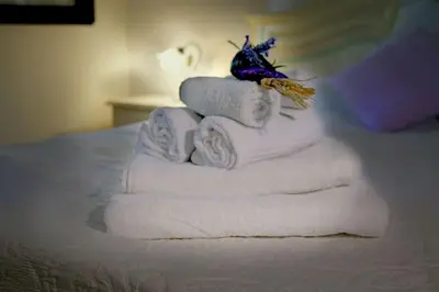Letto o letti in una camera di Casa Allegra Firenze