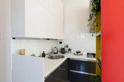 Cucina o angolo cottura di Ale Apartment Castello Imperatore -Parking disponibile-