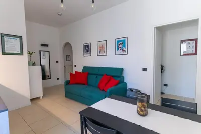 Area soggiorno di Modern Cosy Apartment Near Florence City Center