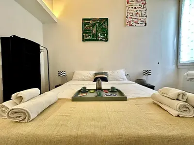 Letto o letti in una camera di Old Sweet Florence- Art Apartment