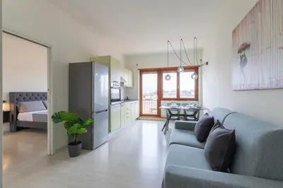 Area soggiorno di Castle Free Private Parking 18 min di treno Firenze
