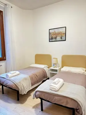Letto o letti in una camera di Accommodation near the airport