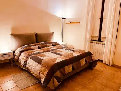 Letto o letti in una camera di Casa Petri