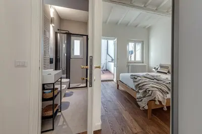 Letto o letti in una camera di Gelso Due