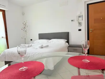 Letto o letti in una camera di Studio Apartment Leopolda