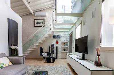 TV o dispositivi per l'intrattenimento presso Elegant apartment in Pitti area