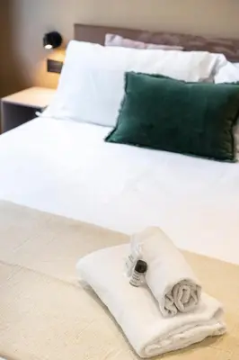Letto o letti in una camera di Oltrarno Deluxe, Florence