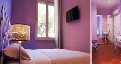 Letto o letti in una camera di B&B Terrazza Belfiore