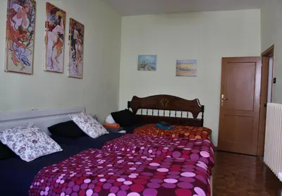 Letto o letti in una camera di Santa Maria Novella - Appartamento con terrazzo