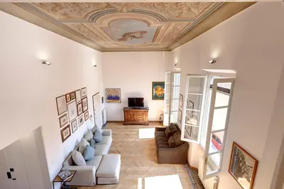 Area soggiorno di La Sinagoga Suite