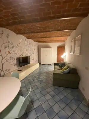 Area soggiorno di Santo Spirito apartment