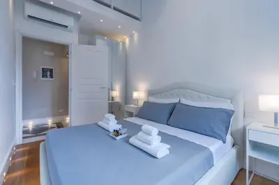 Letto o letti in una camera di 4Season Flat 2 bedrooms 10 min walk from the cathedral