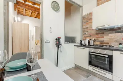 Cucina o angolo cottura di Santa Croce Suite Centro di Firenze, 9 min Duomo