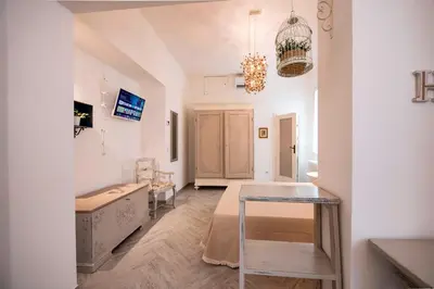 TV o dispositivi per l'intrattenimento presso Lanza Apartment by Mamo Florence