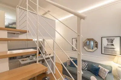 Letto o letti a castello in una camera di Florence Design apartment with large terrace