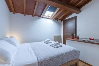 Letto o letti in una camera di Florence apartment in central Florence