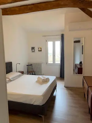 Letto o letti in una camera di Villa Taccetti - Appartamento 