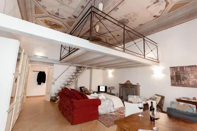 Area soggiorno di Elegant Loft Serragli
