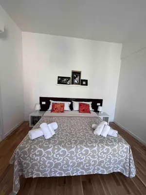 Letto o letti in una camera di Solely elegante Trilocale vicino Firenze