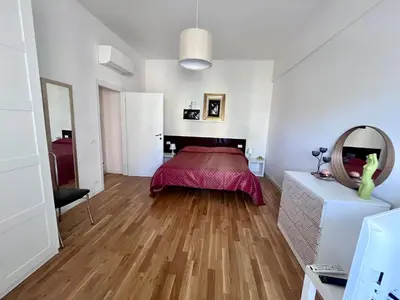 Letto o letti in una camera di Solely elegante Trilocale vicino Firenze