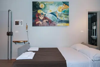Letto o letti in una camera di Erta Apartments Flat & Suite