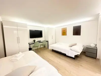 Letto o letti in una camera di Tu Casa in Firenze