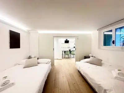 Letto o letti in una camera di Tu Casa in Firenze