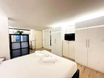 Letto o letti in una camera di Tu Casa in Firenze