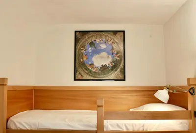 Letto o letti in una camera di Antica Vigna in Santa Croce