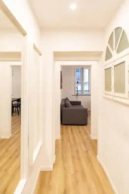 Area soggiorno di Charming & Modern Apartment near Santo Spirito